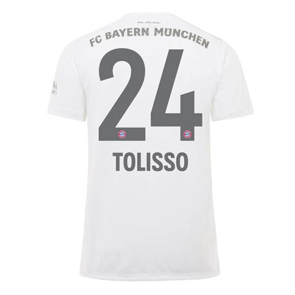 Camiseta Bayern Munich NO.24 Tolisso 2ª 2019/20 Blanco